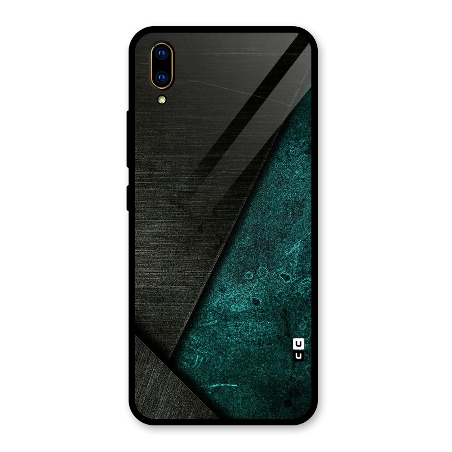 Dark Olive Green Glass Back Case for Vivo V11 Pro