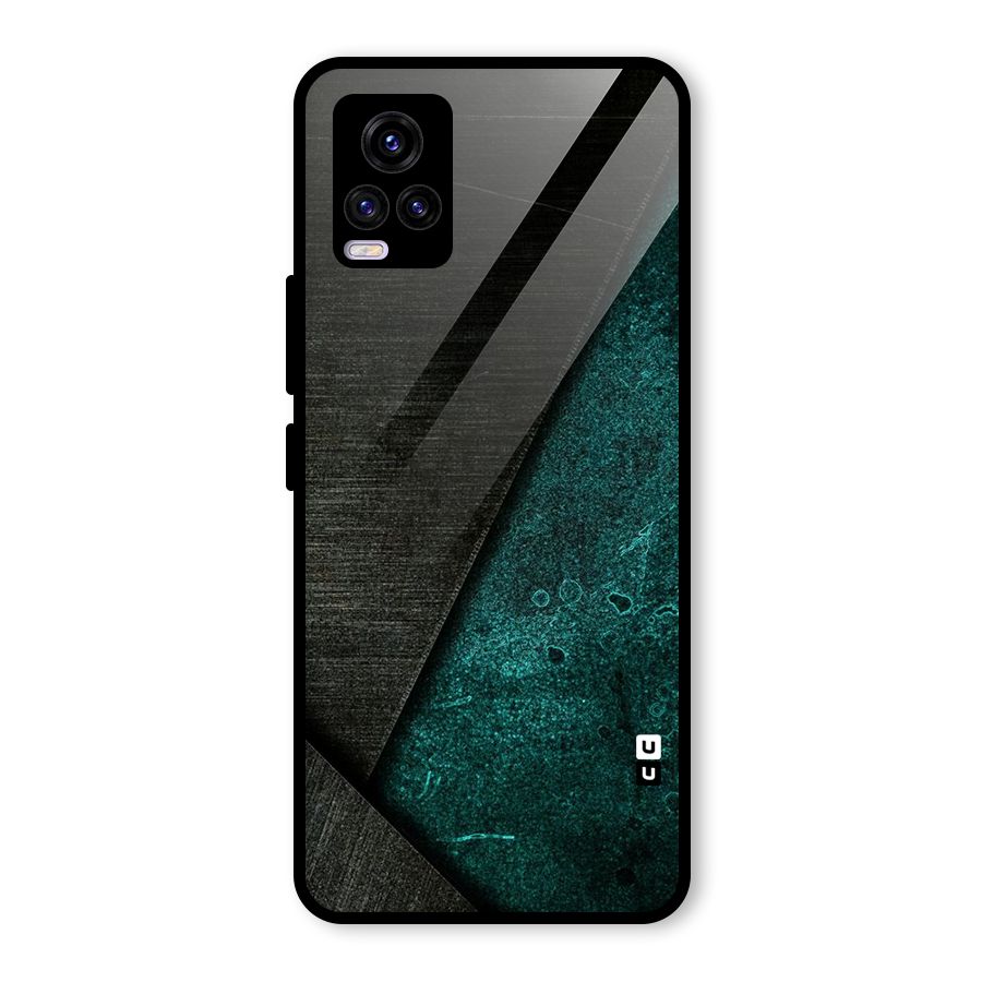 Dark Olive Green Glass Back Case for Vivo V20 2021