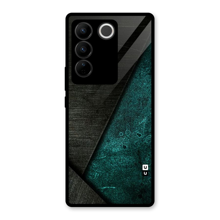 Dark Olive Green Glass Back Case for Vivo V27