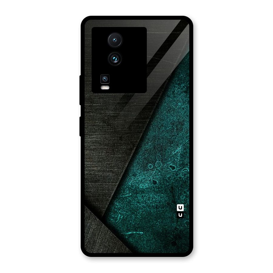 Dark Olive Green Glass Back Case for Vivo iQOO Neo 7