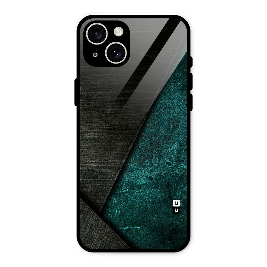 Dark Olive Green Glass Back Case for iPhone 15 Plus