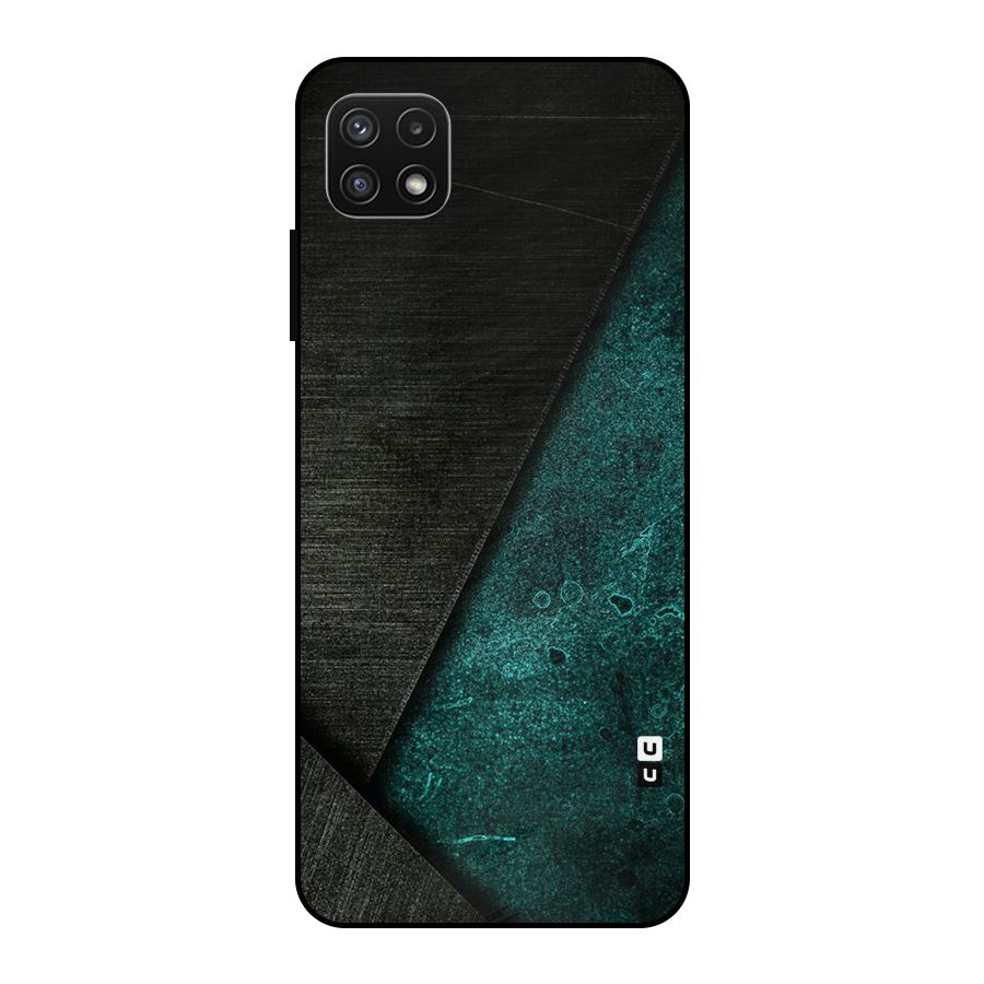 Dark Olive Green Metal Back Case for Galaxy A22 5G