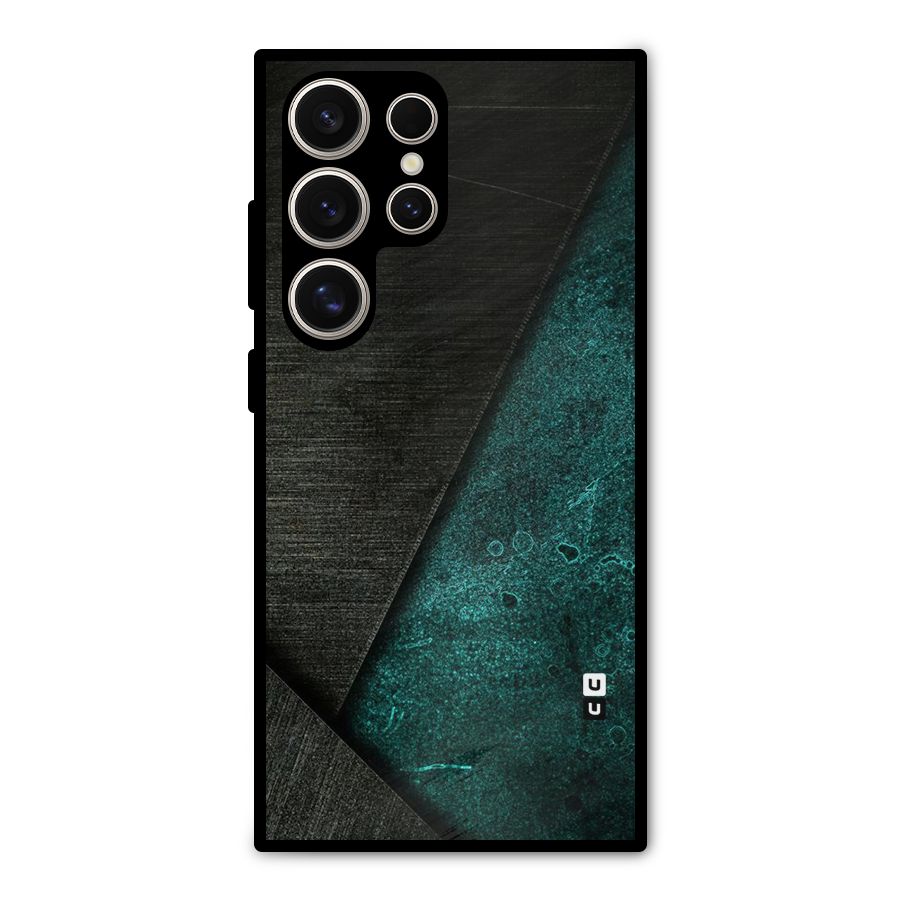 Dark Olive Green Metal Back Case for Galaxy S24 Ultra