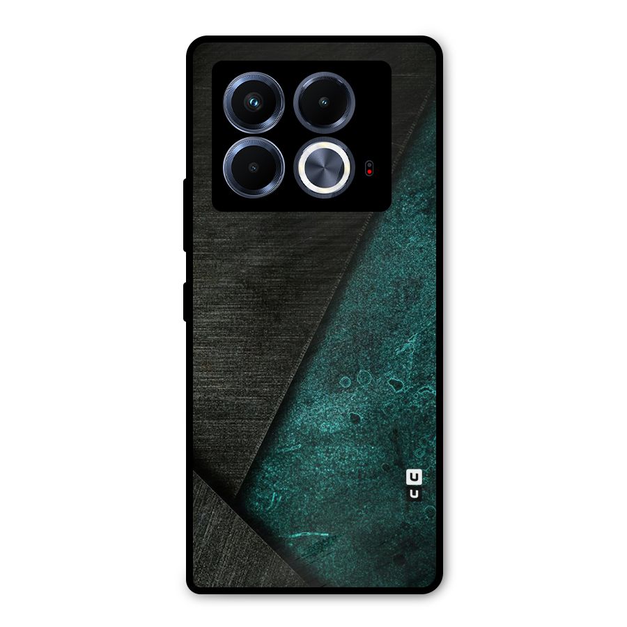 Dark Olive Green Metal Back Case for Infinix Note 40 5G