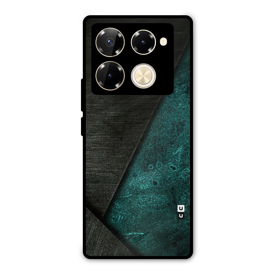 Dark Olive Green Metal Back Case for Infinix Note 40 Pro