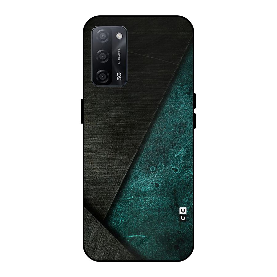 Dark Olive Green Metal Back Case for Oppo A53s 5G