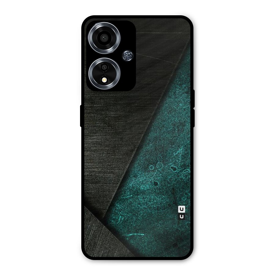 Dark Olive Green Metal Back Case for Oppo A59