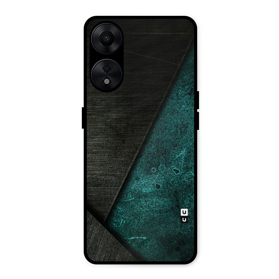 Dark Olive Green Metal Back Case for Oppo A78 5G