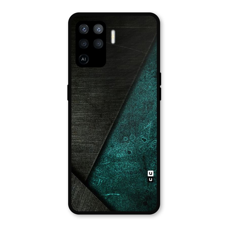 Dark Olive Green Metal Back Case for Oppo F19 Pro