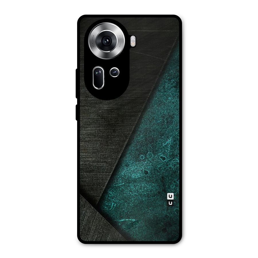 Dark Olive Green Metal Back Case for Oppo Reno11 5G