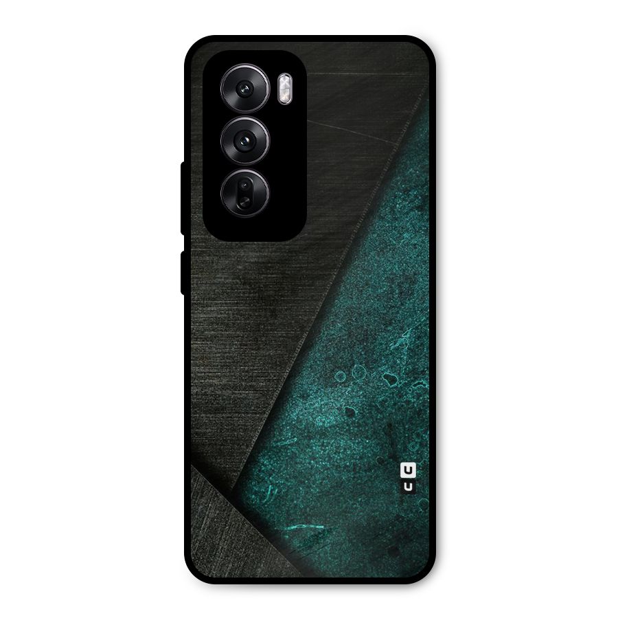 Dark Olive Green Metal Back Case for Oppo Reno12