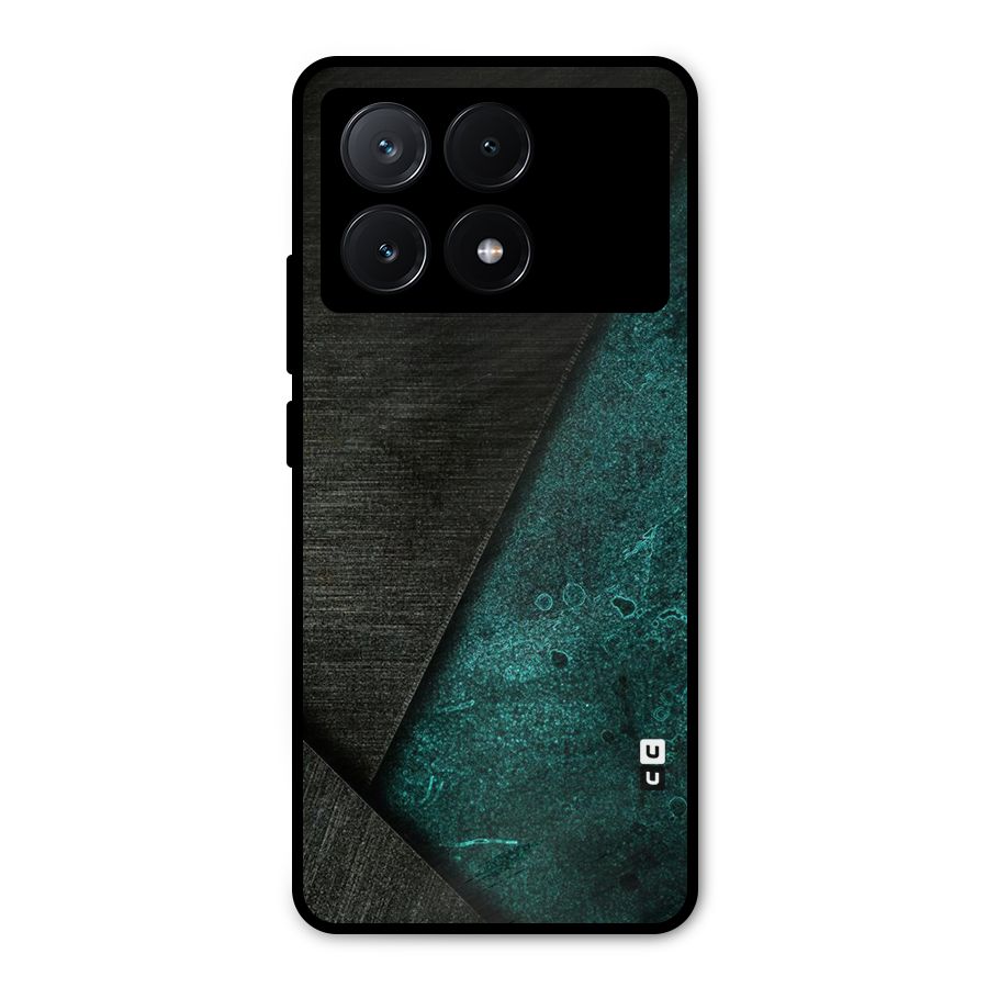 Dark Olive Green Metal Back Case for Poco X6 Pro