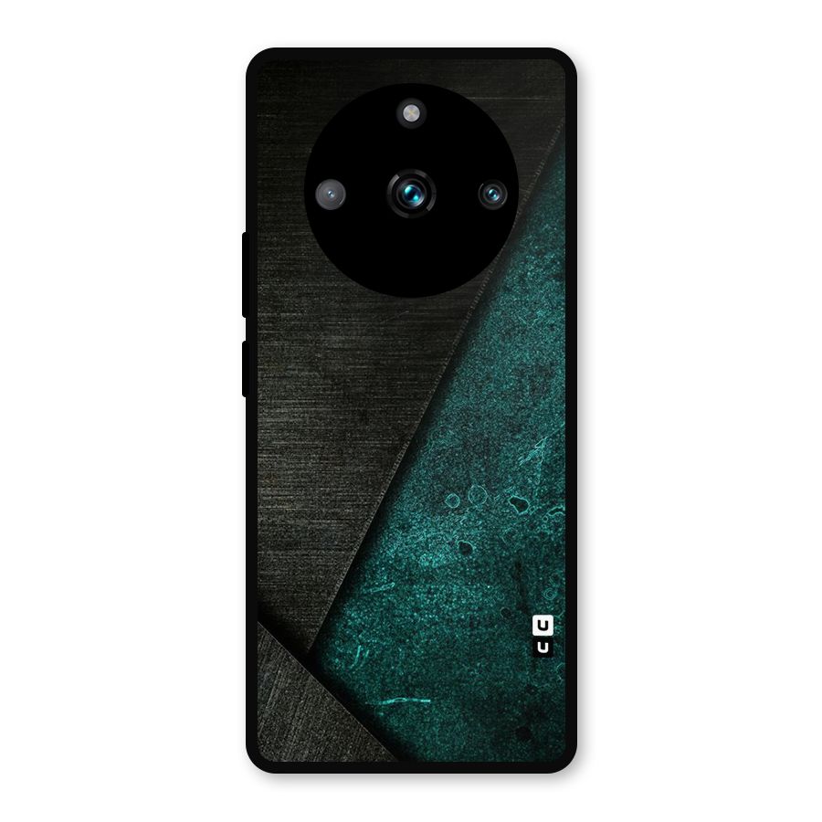 Dark Olive Green Metal Back Case for Realme 11 Pro Plus