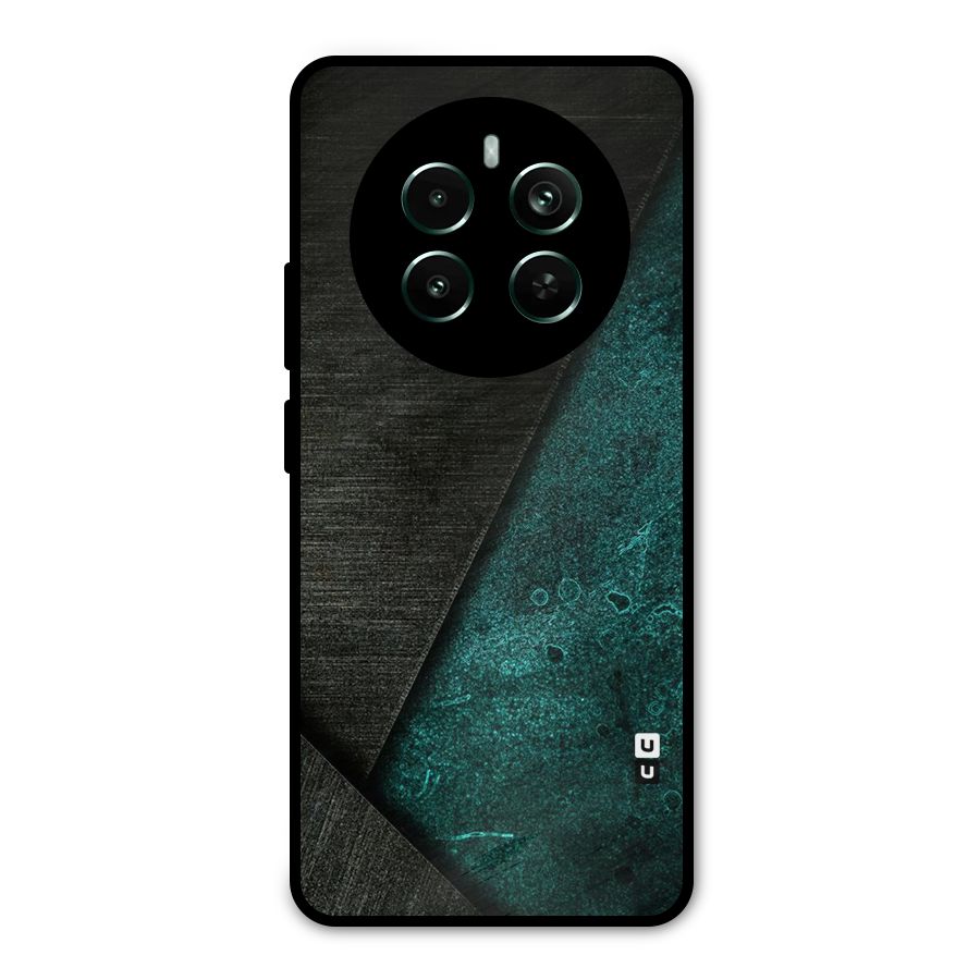 Dark Olive Green Metal Back Case for Realme 12 Pro Plus