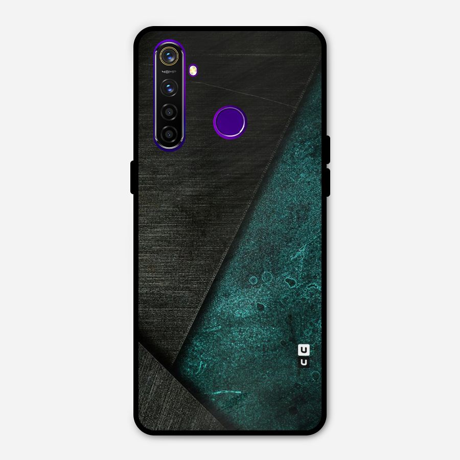 Dark Olive Green Metal Back Case for Realme 5 Pro
