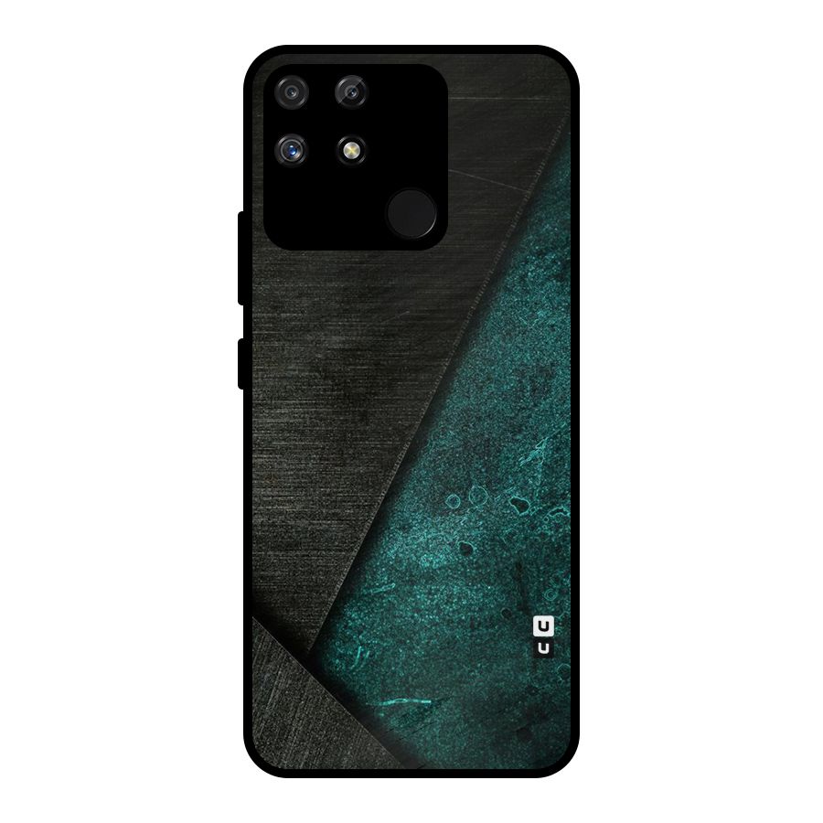 Dark Olive Green Metal Back Case for Realme Narzo 50A