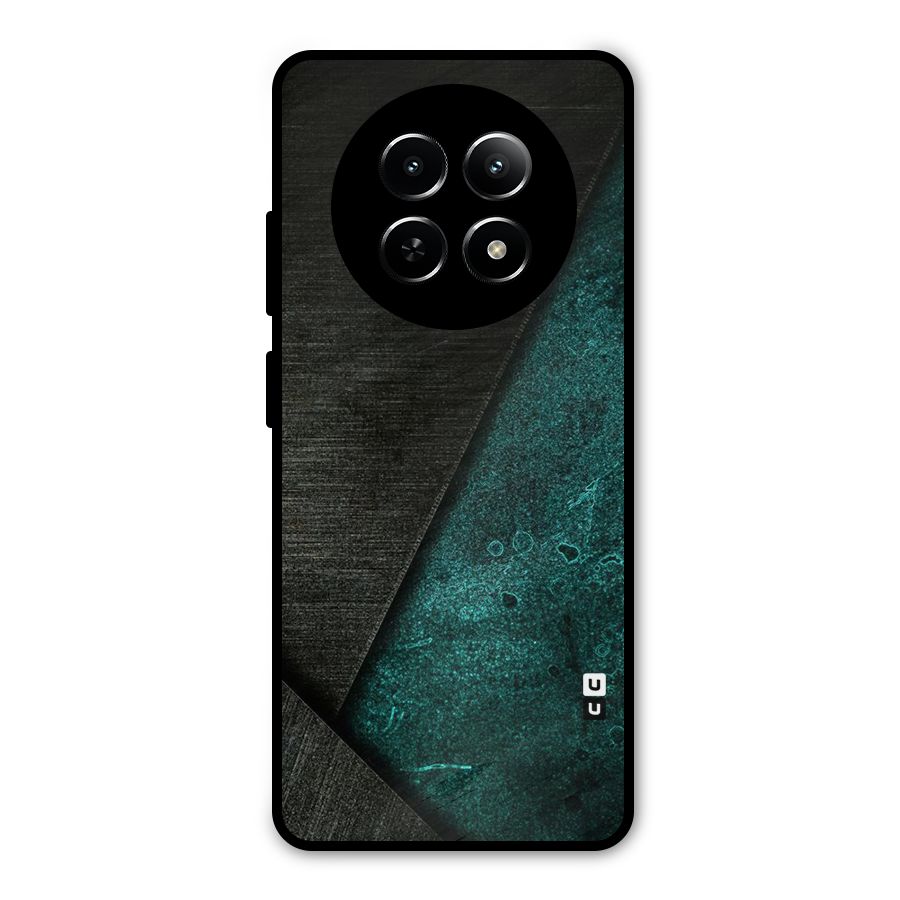 Dark Olive Green Metal Back Case for Realme Narzo 70x 5G