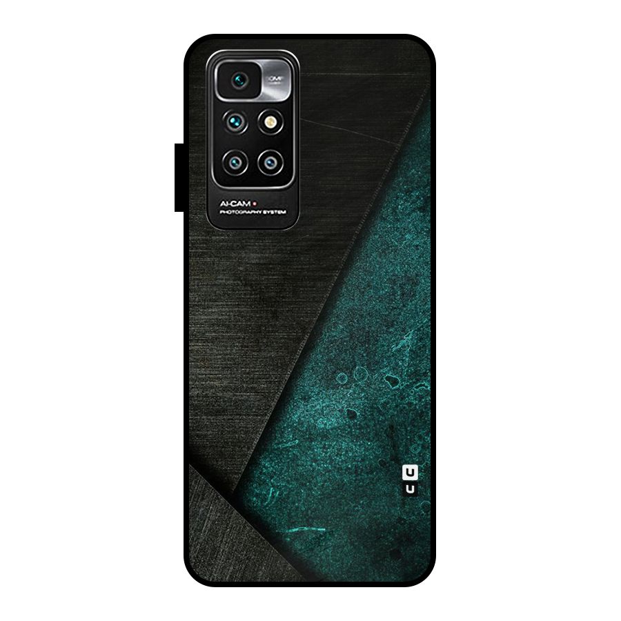 Dark Olive Green Metal Back Case for Redmi 10 Prime
