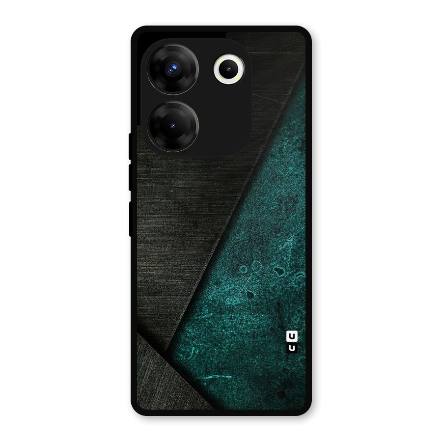 Dark Olive Green Metal Back Case for Tecno Camon 20