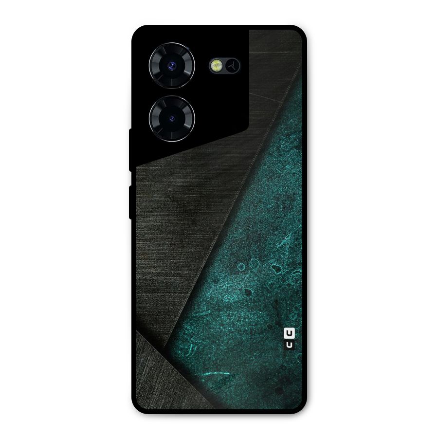 Dark Olive Green Metal Back Case for Tecno Pova 5 Pro 5G