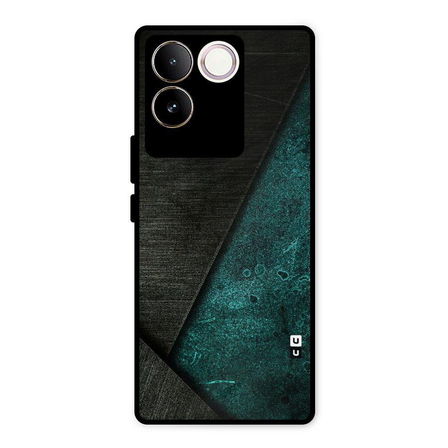 Dark Olive Green Metal Back Case for Vivo T2 Pro