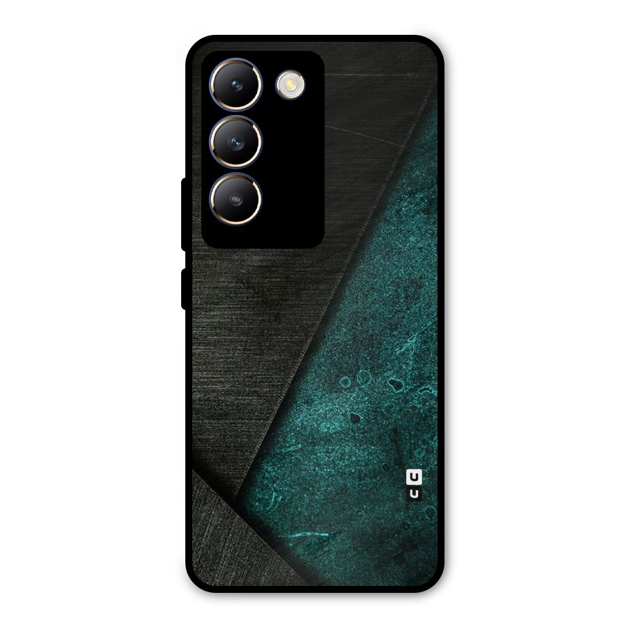 Dark Olive Green Metal Back Case for Vivo T3 5G