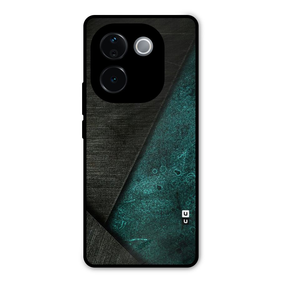 Dark Olive Green Metal Back Case for Vivo T3 Pro