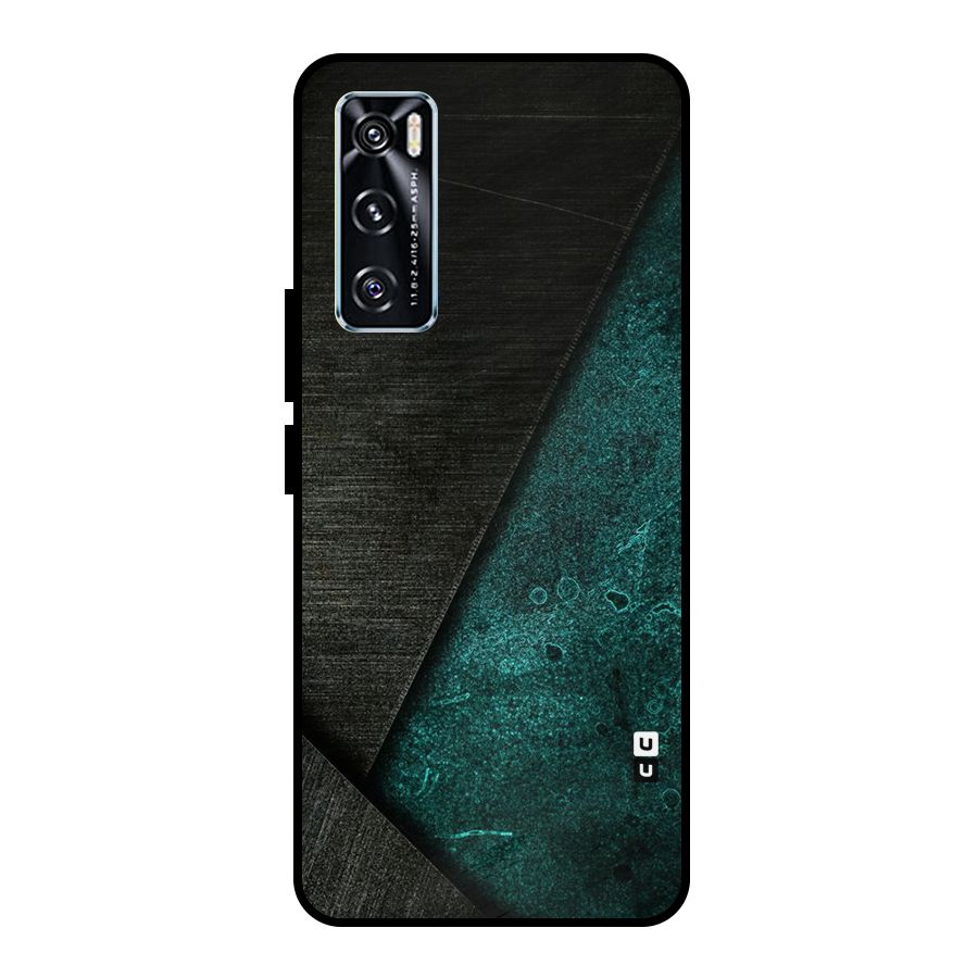 Dark Olive Green Metal Back Case for Vivo V20 SE