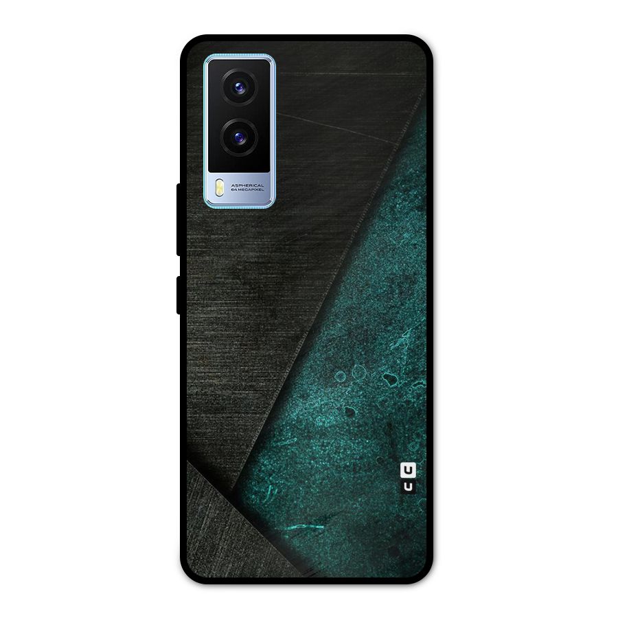 Dark Olive Green Metal Back Case for Vivo V21e 5G