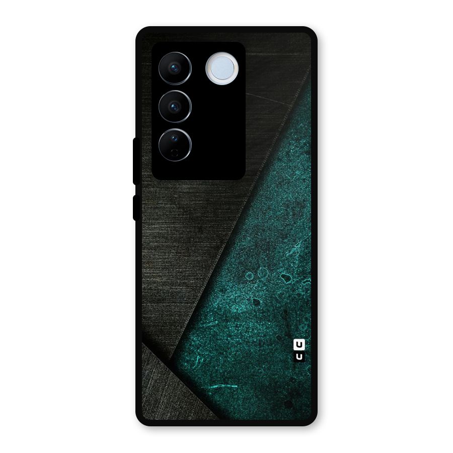 Dark Olive Green Metal Back Case for Vivo V27 Pro
