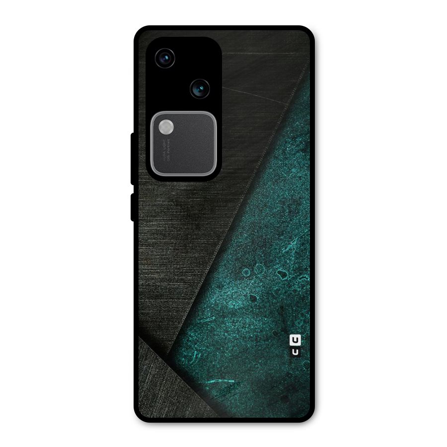 Dark Olive Green Metal Back Case for Vivo V30