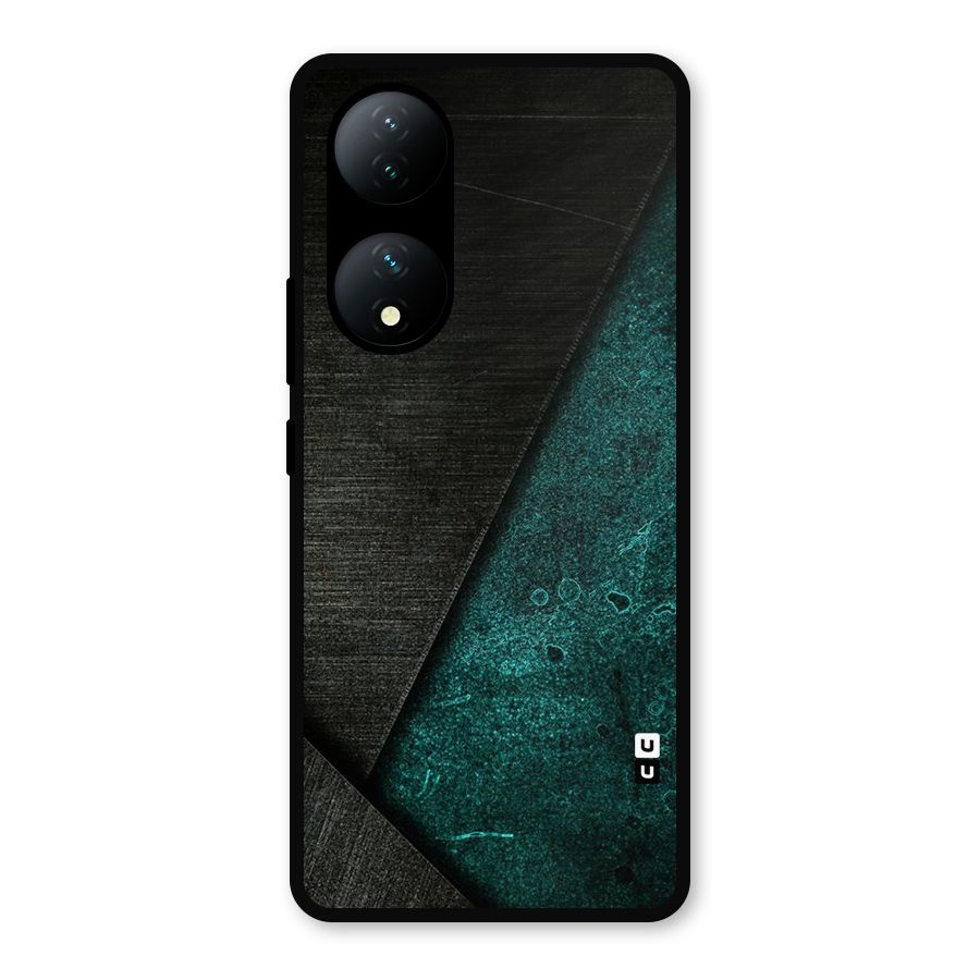 Dark Olive Green Metal Back Case for Vivo Y100a