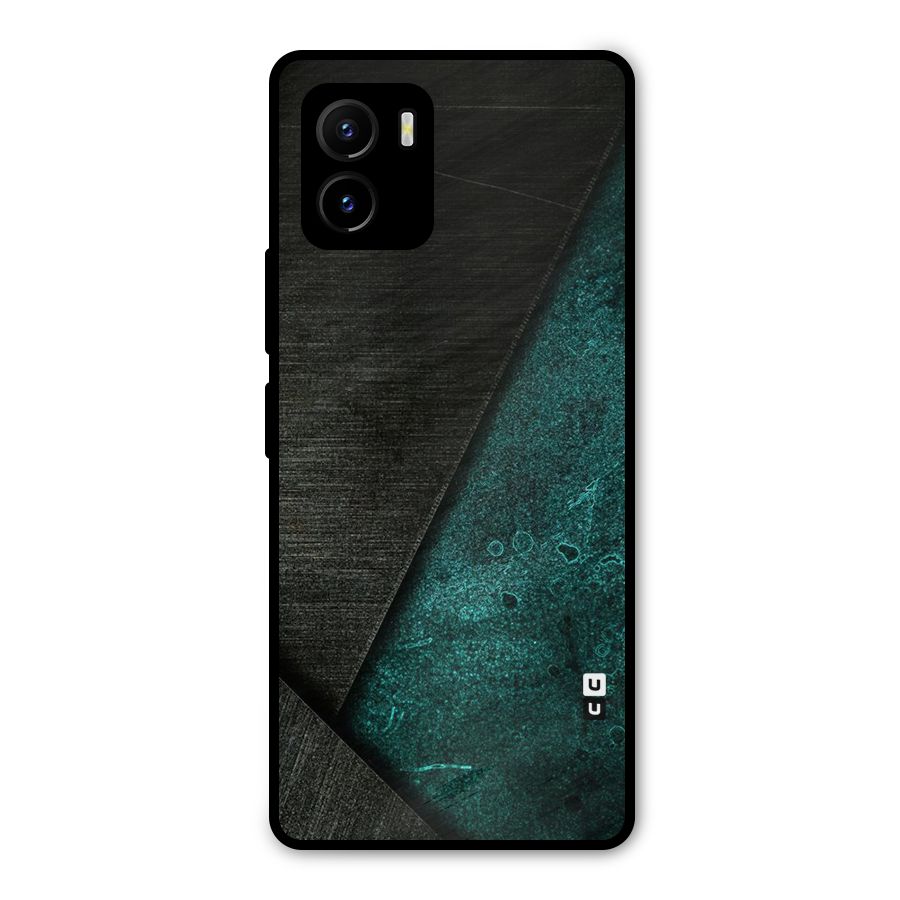 Dark Olive Green Metal Back Case for Vivo Y15s