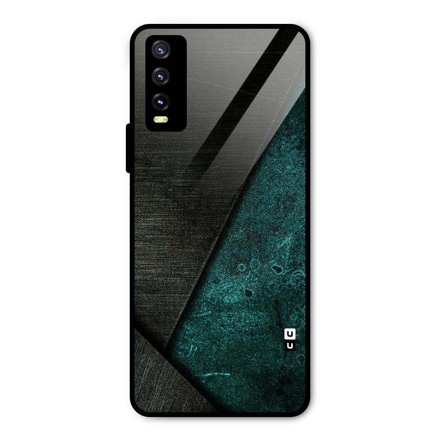 Dark Olive Green Metal Back Case for Vivo Y20g
