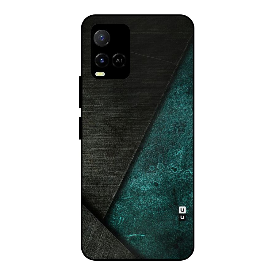 Dark Olive Green Metal Back Case for Vivo Y21