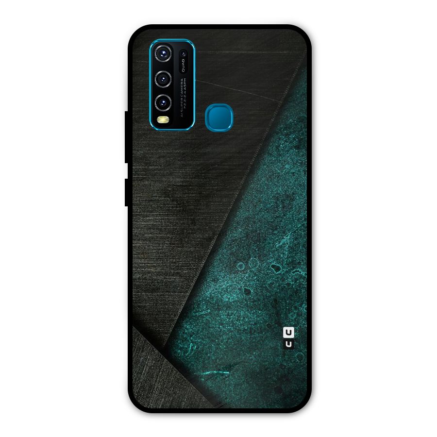 Dark Olive Green Metal Back Case for Vivo Y30