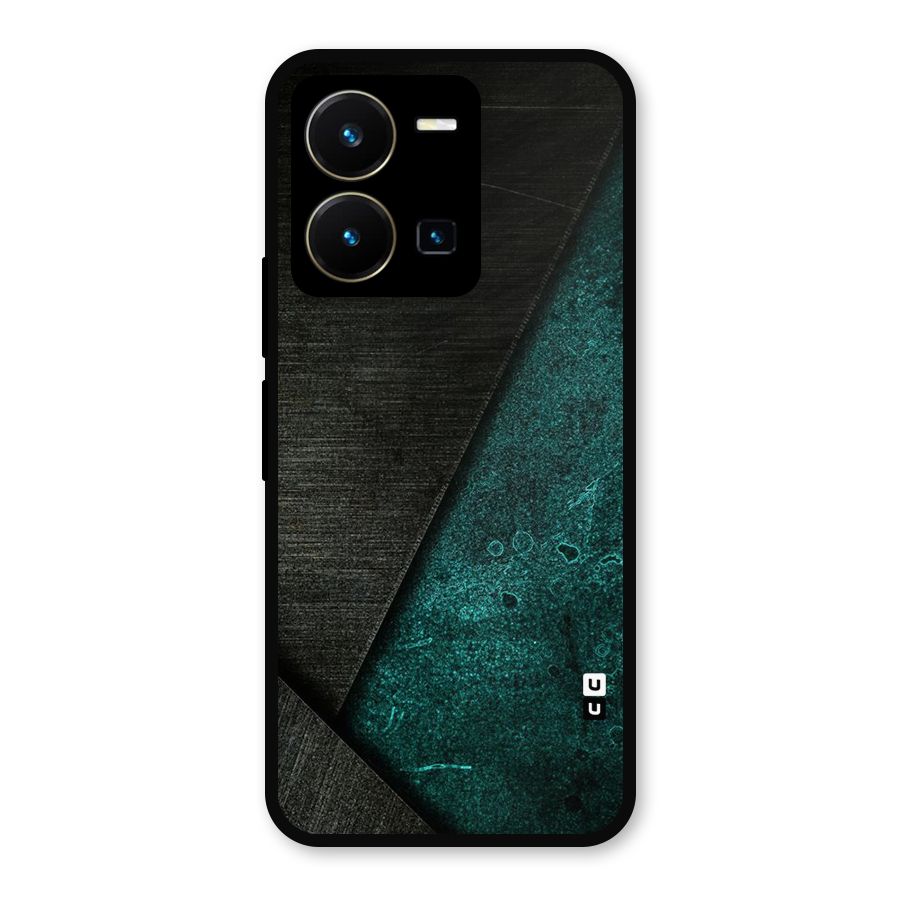 Dark Olive Green Metal Back Case for Vivo Y35