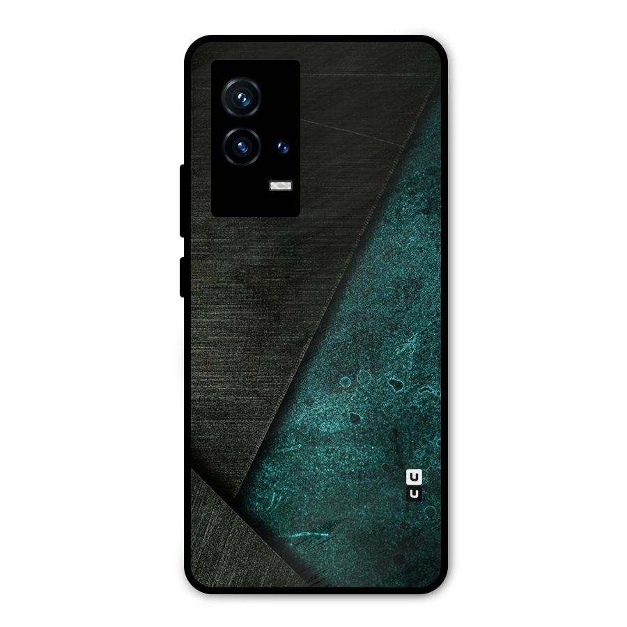 Dark Olive Green Metal Back Case for iQOO 9 5G