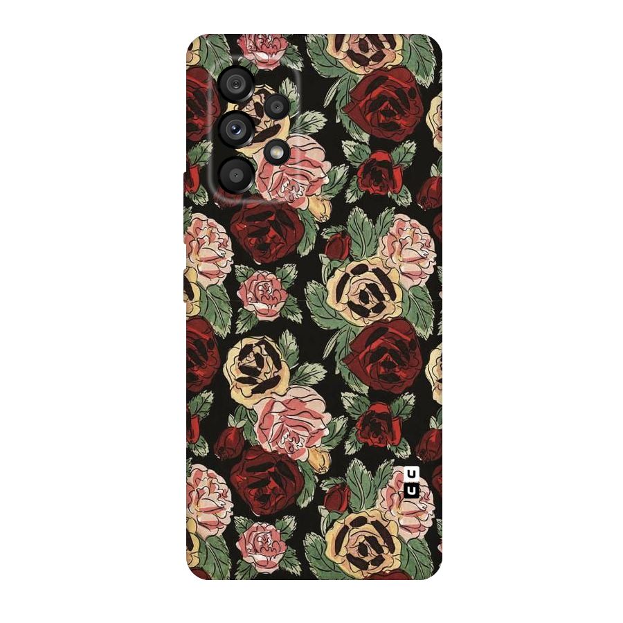 Dark Pastel Flowers Original Polycarbonate Back Case for Galaxy A53 5G