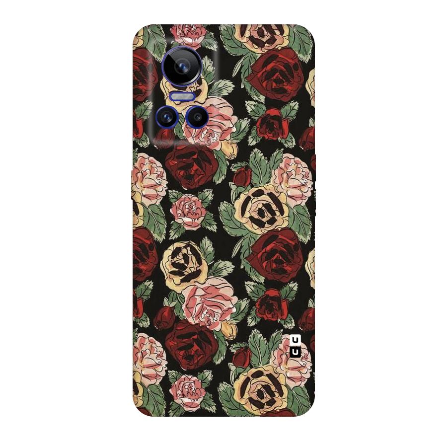 Dark Pastel Flowers Original Polycarbonate Back Case for Realme GT Neo 3