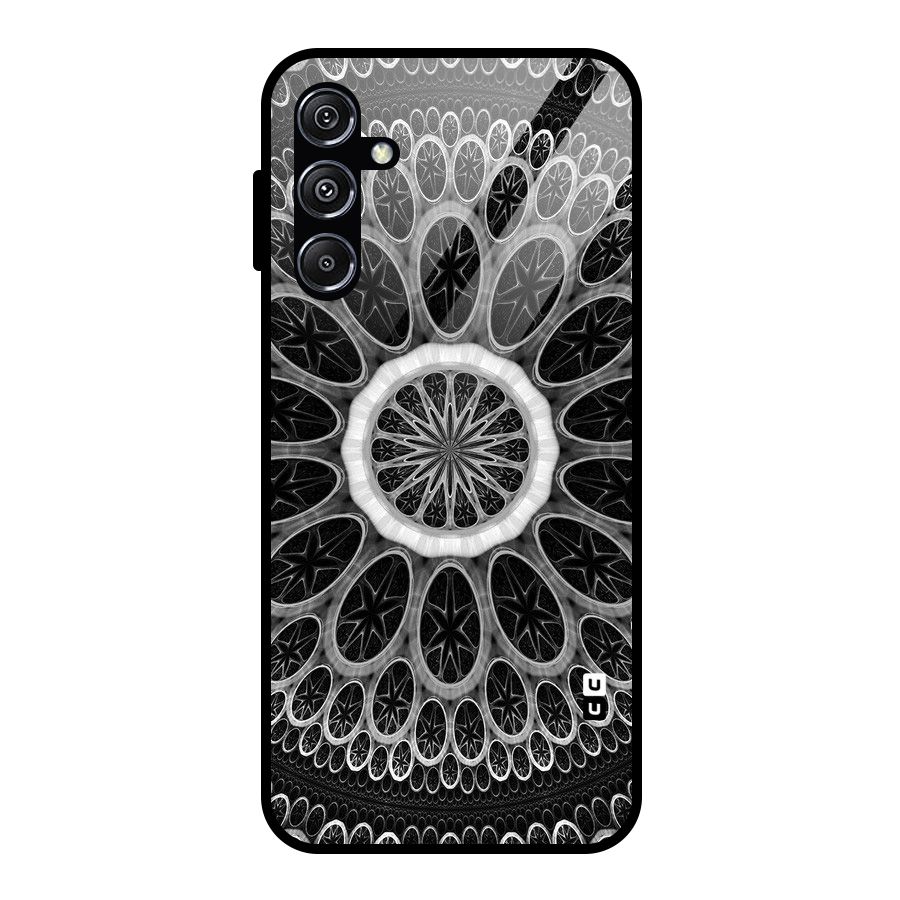 Dark Pattern Art Glass Back Case for Galaxy M34 5G