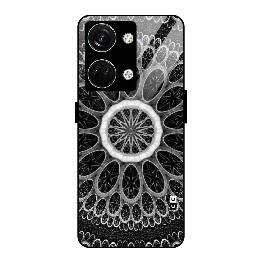 Dark Pattern Art Glass Back Case for Oneplus Nord 3