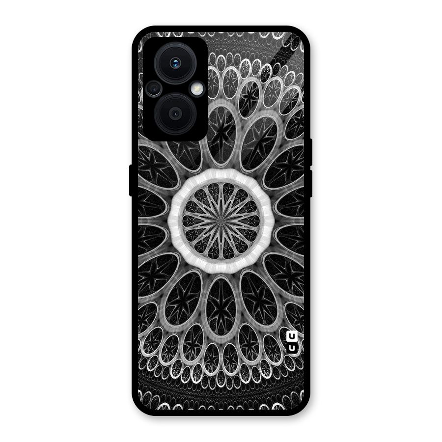 Dark Pattern Art Glass Back Case for Oppo F21s Pro 5G