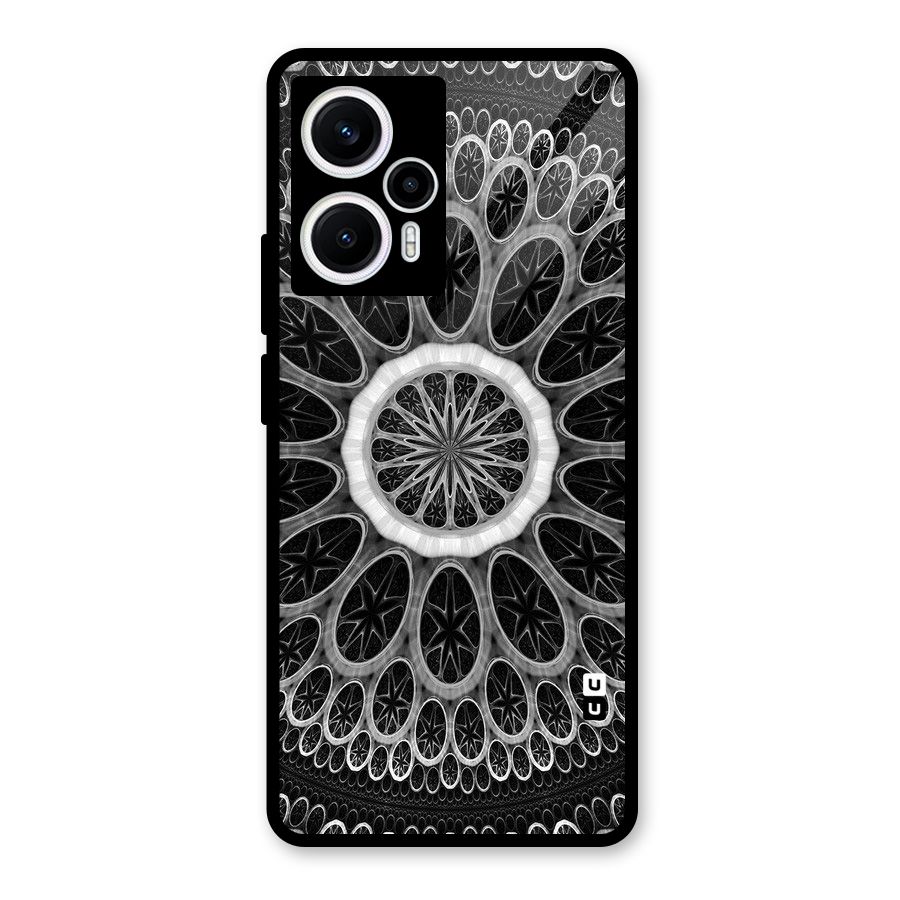 Dark Pattern Art Glass Back Case for Poco F5