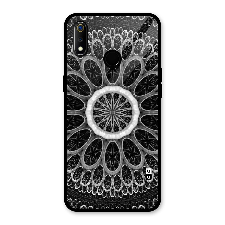 Dark Pattern Art Glass Back Case for Realme 3