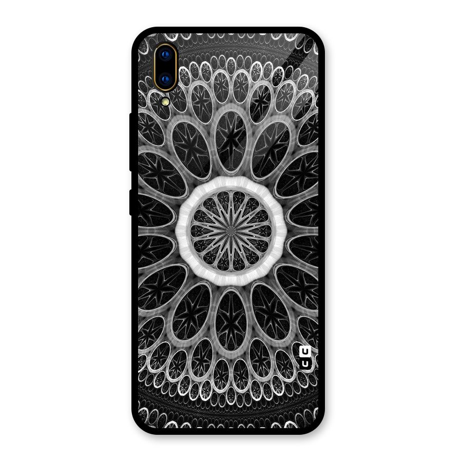 Dark Pattern Art Glass Back Case for Vivo V11 Pro