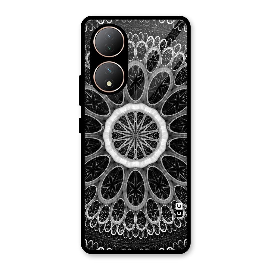 Dark Pattern Art Glass Back Case for Vivo Y100A