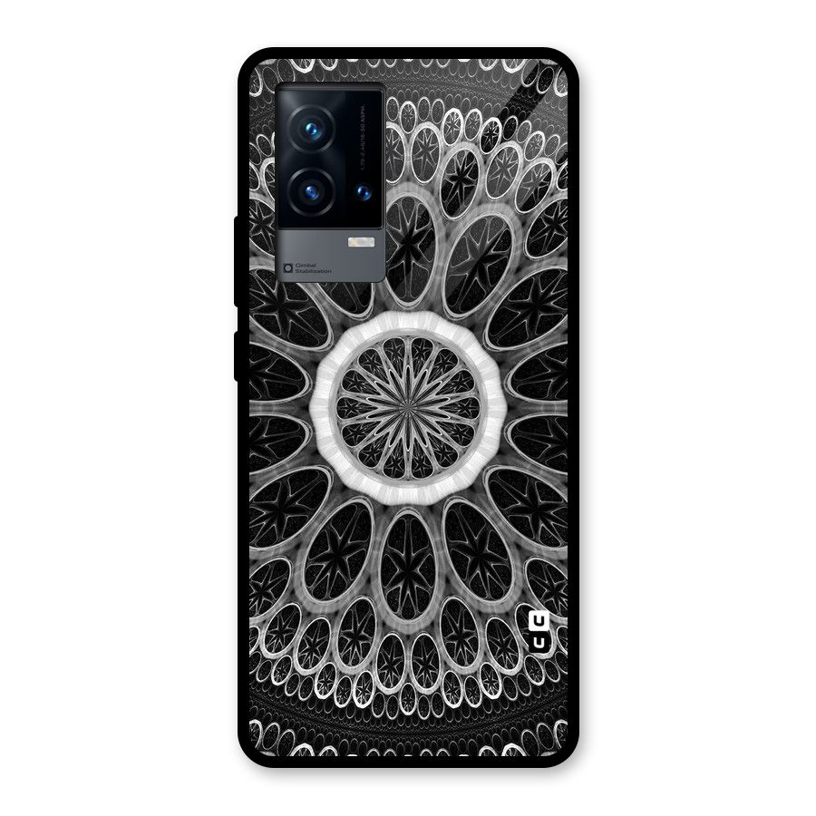 Dark Pattern Art Glass Back Case for iQOO 9 5G