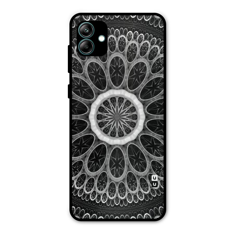 Dark Pattern Art Metal Back Case for Galaxy A04