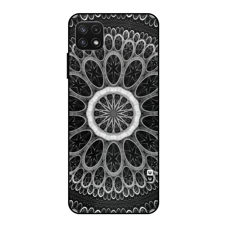 Dark Pattern Art Metal Back Case for Galaxy A22 5G
